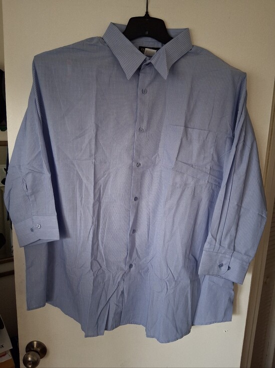 Haband Other - Haband Light Blue Striped Men's Dress Shirt